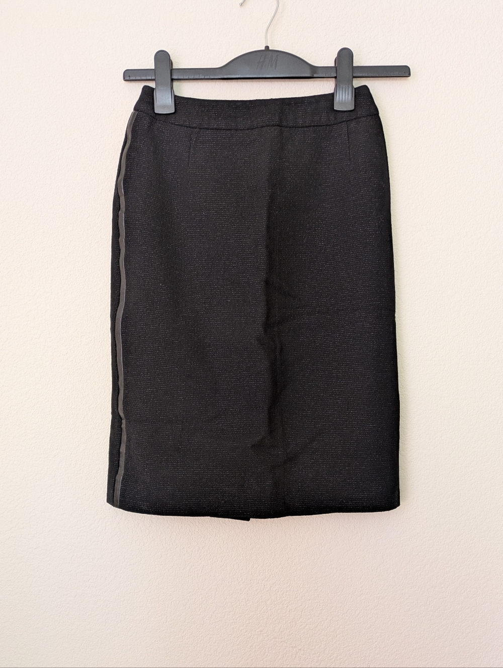 Escada Women's Wool Pencil Skirt Knee Length Black Size 34